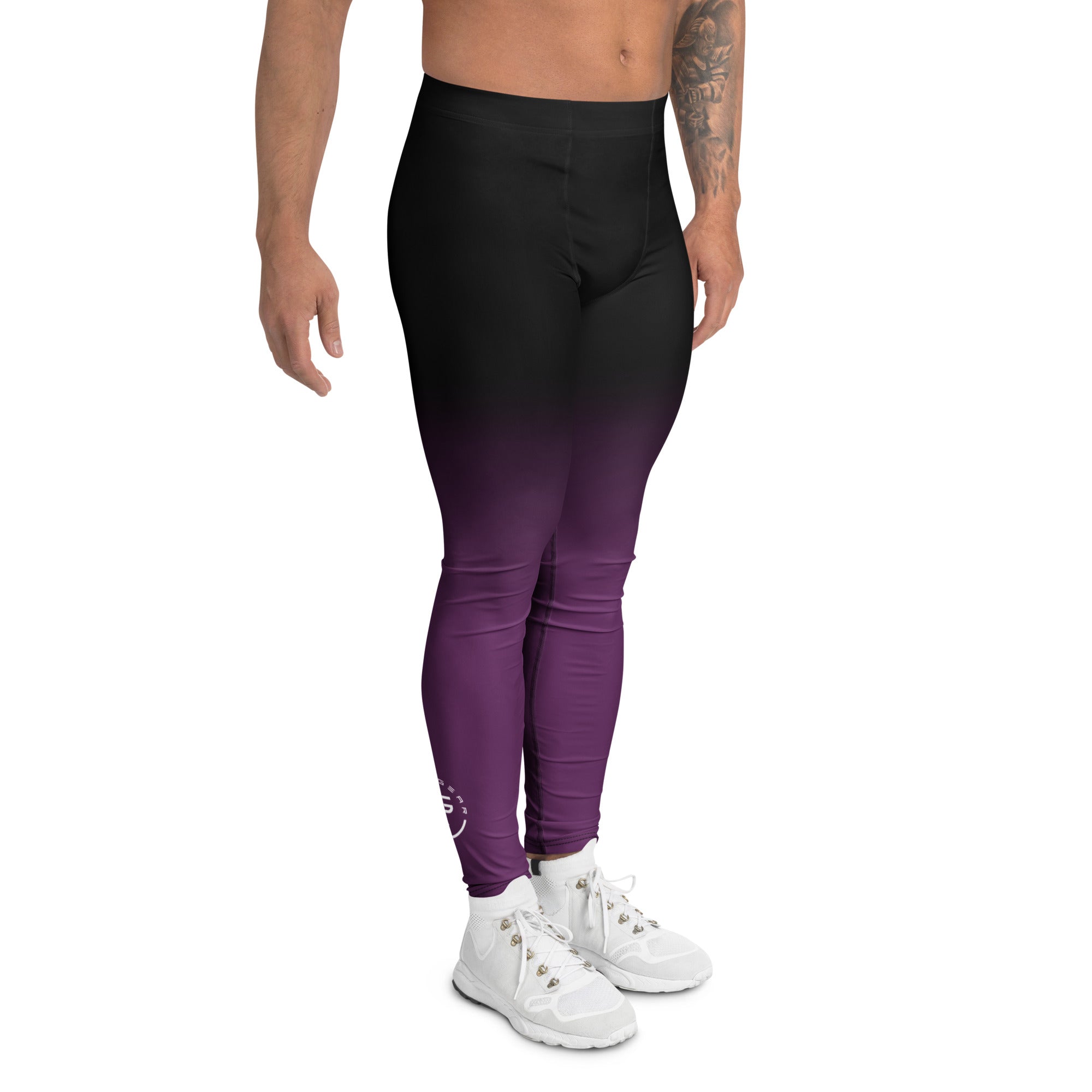 Roll Gear Purple Fade Training Spats - Purple/Black, Men's, right side view.