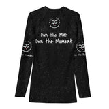Roll Gear Tap Hype Rash Guard, back view, all-over print.
