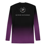 Roll Gear Purple Fade Long Sleeve Rash Guard - Purple/Black - Men's, back view.