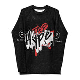 Roll Gear Tap Hype Rash Guard, second front view, all-over print.
