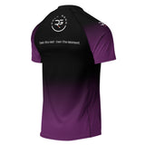 Roll Gear Brown Fade Short Sleeve Rash Guard - Brown/Black, Adult, back view.