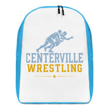 Centerville Wrestling Everyday Backpack, front view.