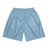 Roll Gear Centerville Wrestling Mesh Training Shorts - Light Blue, back view.