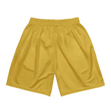 Roll Gear Centerville Wrestling Mesh Training Shorts - Gold, back view.