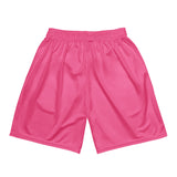 Roll Gear Centerville Wrestling Mesh Training Shorts - Pink, back view.