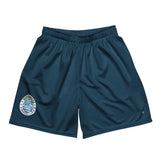 Roll Gear Centerville Wrestling Mesh Training Shorts - Navy, front view.