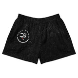 Roll Gear Black Mineral Short Shorts, front view.