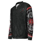 Roll Gear Evolve or Repeat Bomber Jacket, left-front view.