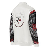Roll Gear Evolve or Repeat Bomber Jacket, right-back view.