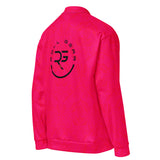 Roll Gear Signature Bomber Jacket - Pink Edition, right-back view.