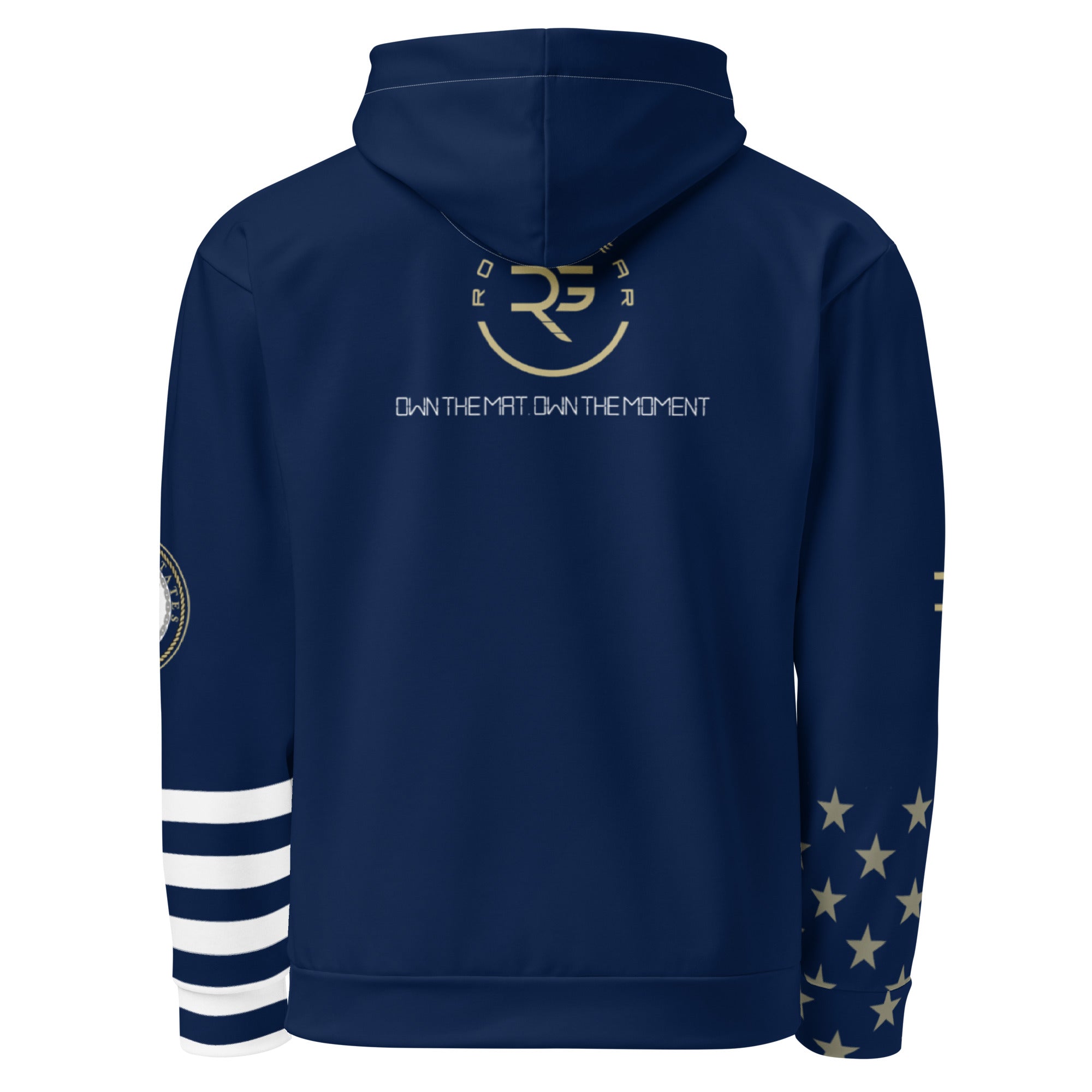 Roll Gear U.S. Navy Edition Hoodie, back view.