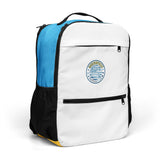 Centerville Wrestling Travel Backpack, right-front view.