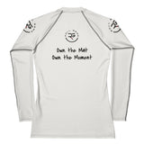 Roll Gear Tap Hype Rash Guard - Blue/White, Women's, back view.