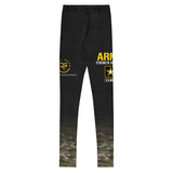 Roll Gear Youth Army Classic Compression Spats, back view.