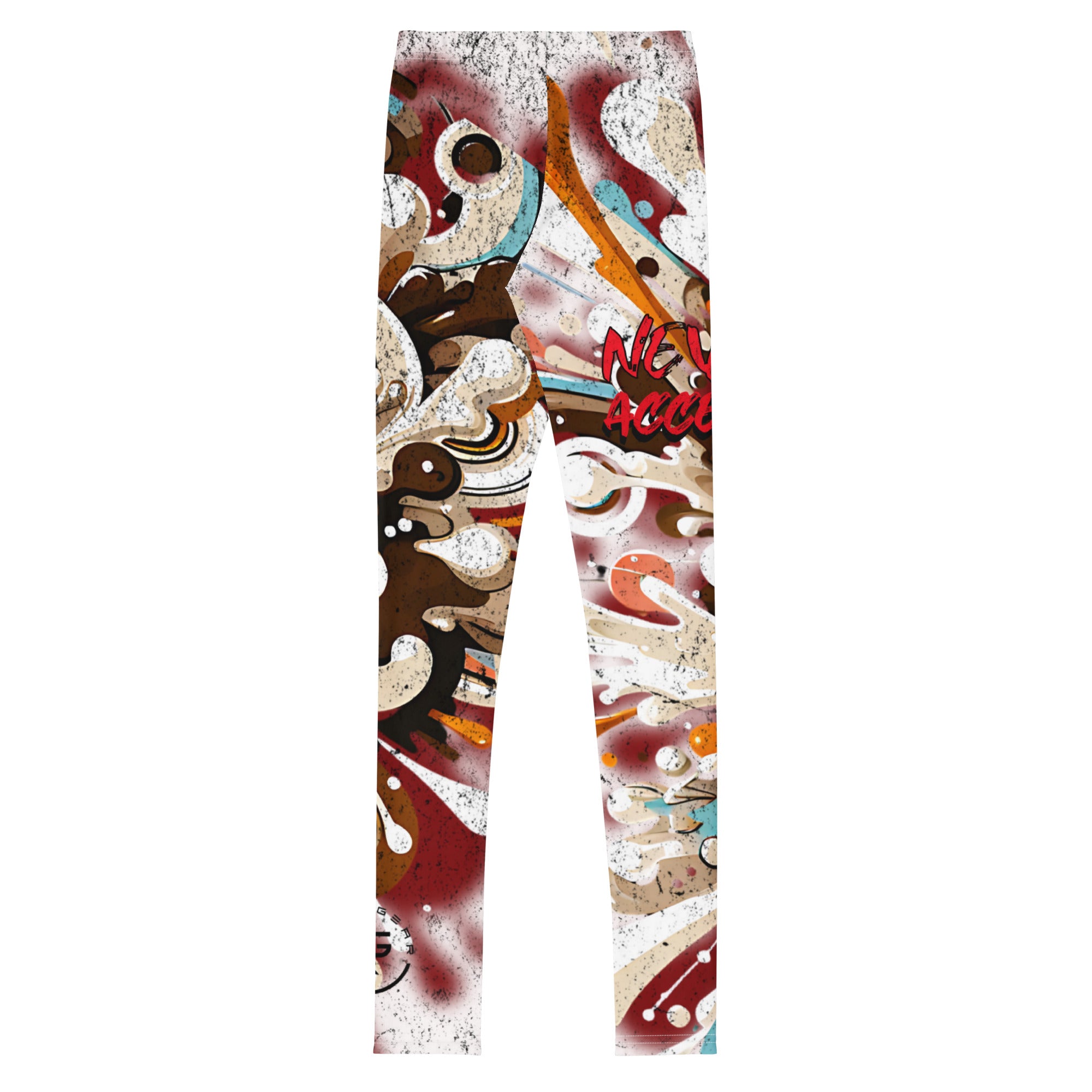 Roll Gear Never Accept Training Spats - Black/Multicolor, Youth, back view.