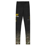 Roll Gear Youth Army Classic Compression Spats, front view.