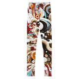 Roll Gear Never Accept Training Spats - Black/Multicolor, Youth, front view.