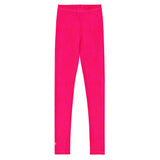 Roll Gear Earned Not Given Youth Spats - Pink, front view.