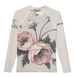 Roll Gear Signature Always Blooming Rash Guard - Vintage Rose, back view.