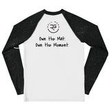 Roll Gear Tap Hype Long Sleeve Rash Guard – Orange & White – Youth, back view, all-over print.