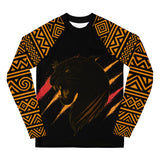 Roll Gear Jaguar Youth BJJ Rash Guard – Kids Brazilian Jiu-Jitsu Compression Top, front view.