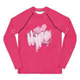 Roll Gear Tap Hype Youth Long Sleeve BJJ Rash Guard – Girls, front view.