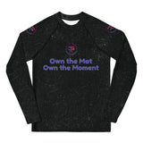 Roll Gear Evolve or Repeat Youth Girls Rash Guard - Black, front view.