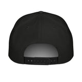 Centerville Wrestling Embroidered Rope Hat, Black/White, back view.