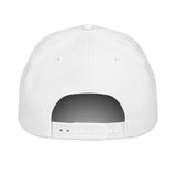 Centerville Wrestling Embroidered Rope Hat, White/Black, back view.