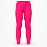 Roll Gear Earned Not Given Youth Spats – Pink, flat front view.