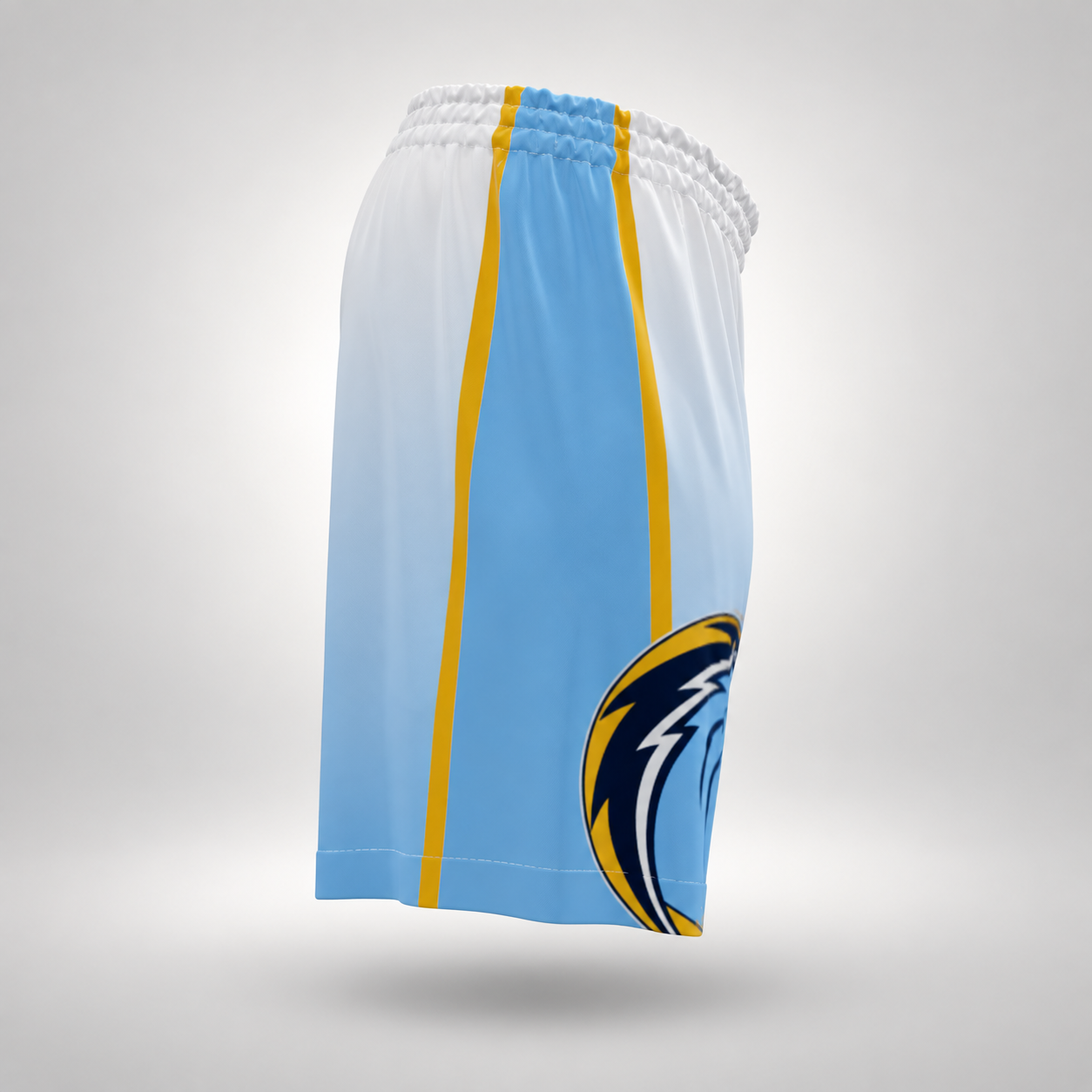 Brandon Chargers hoodie white pocket right side view