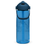 Centerville Wrestling CamelBak Water Bottle, Oxford Blue, right side view.