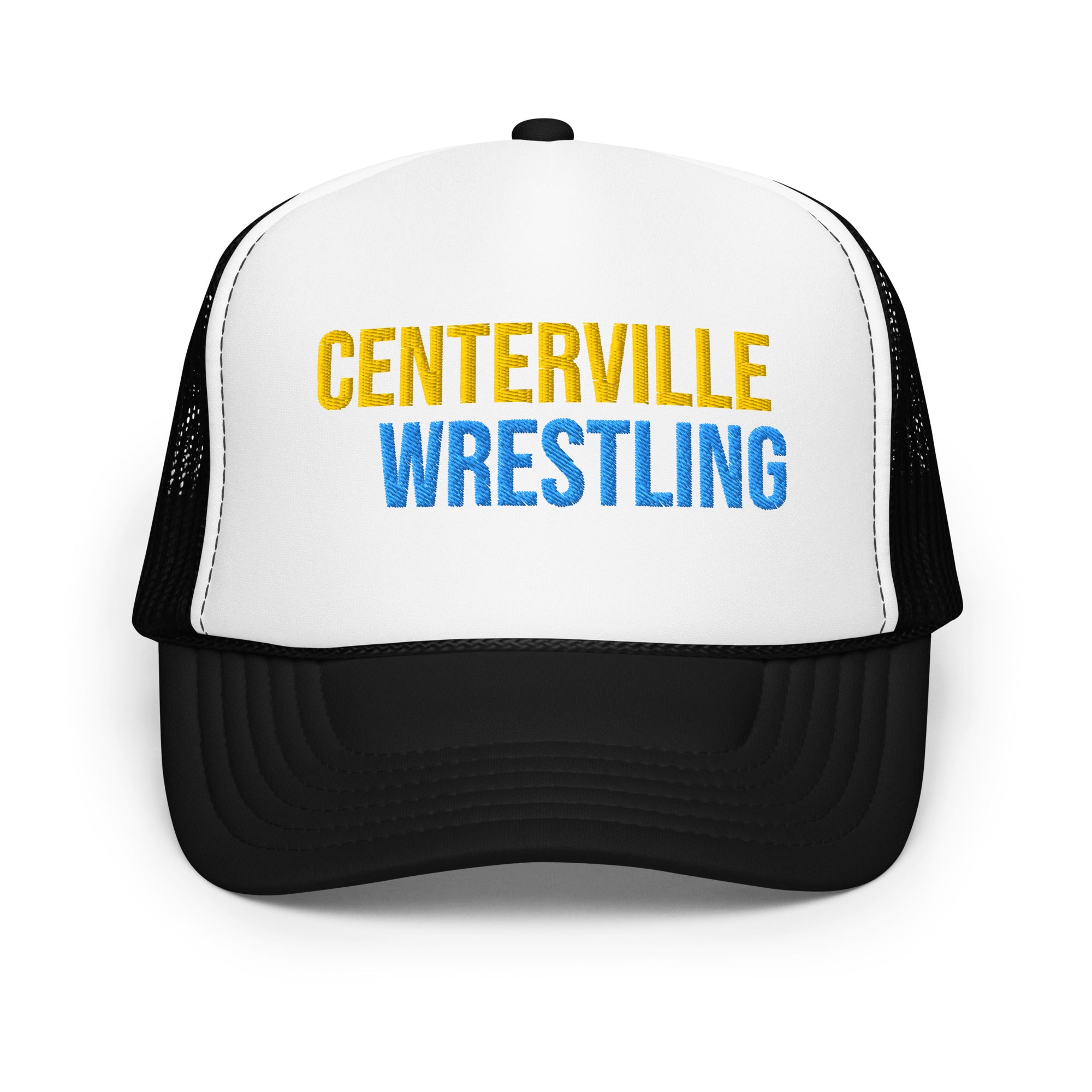 Centerville Wrestling Embroidered Foam Trucker Hat.