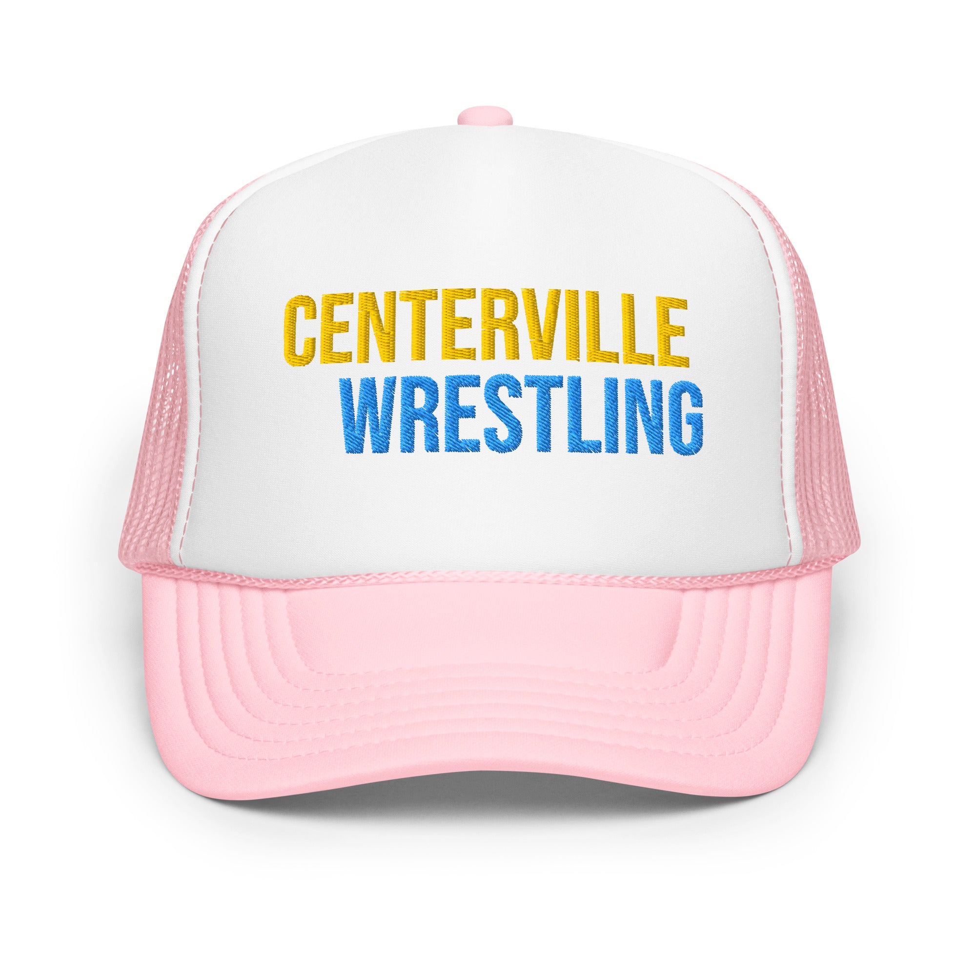 Centerville Wrestling Embroidered Foam Trucker Hat.