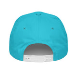Centerville Wrestling Embroidered Rope Hat - Blue, Turquoise/White, back view.