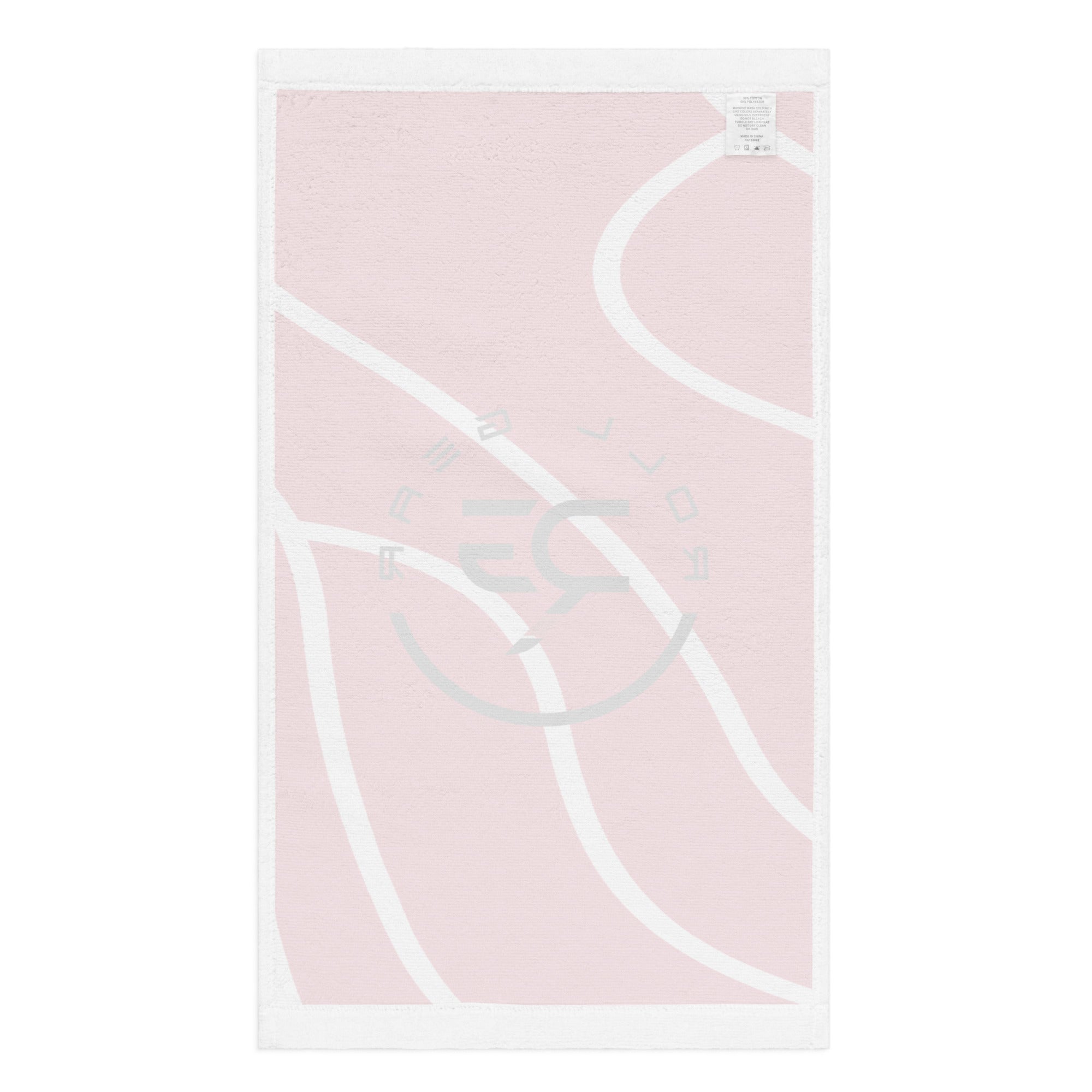 Roll Gear Performance Sweat Towel - Red, back view.