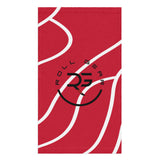 Roll Gear Performance Sweat Towel - Red, front view.
