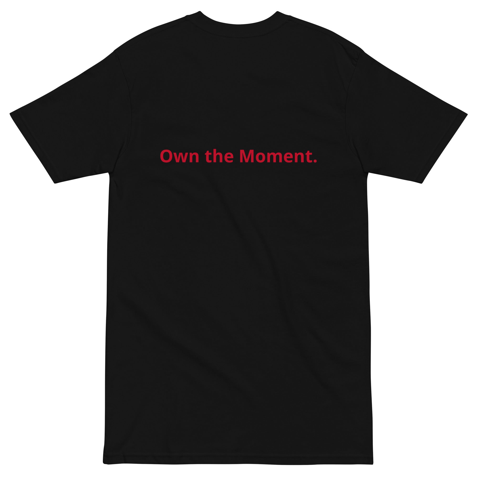 Roll Gear T-Shirt – Own the Mat, Black, back view.