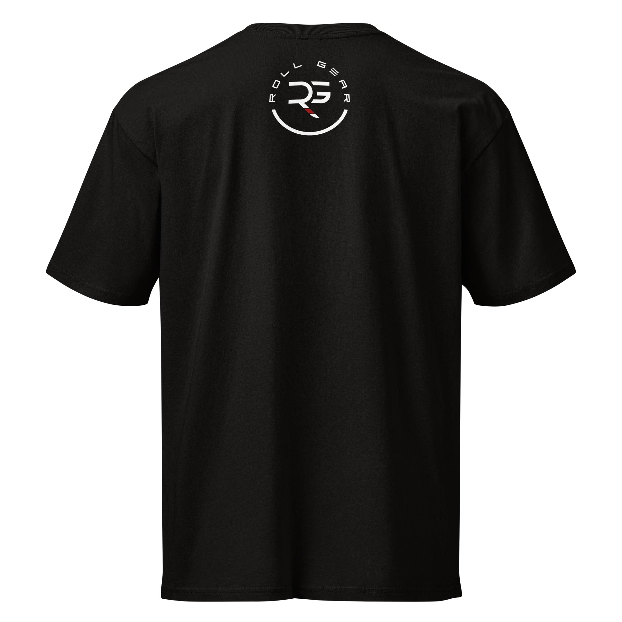 Roll Gear Men's Earned Not Given T-Shirt - Black, back view.