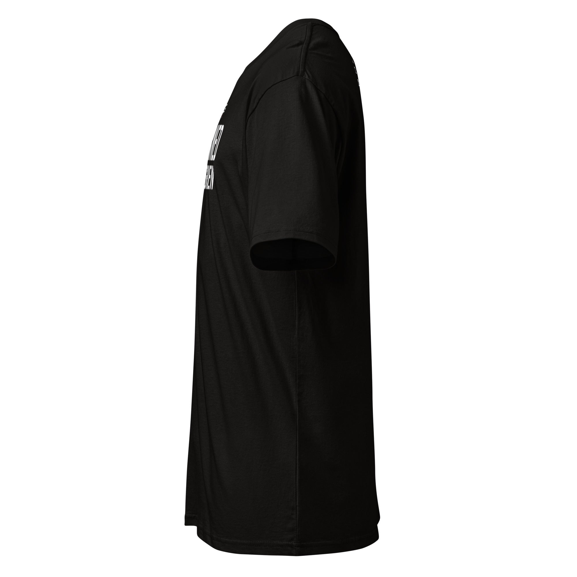 Roll Gear Men's Earned Not Given T-Shirt - Black, left side view.