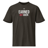 Roll Gear Men's Earned Not Given T-Shirt - Vintage Black, front view.