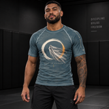 Phantom Pressure Short Sleeve Rash Guard – Blue – Adult Unisex | Roll Gear