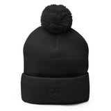 Roll Gear Beanie - Black, front view.