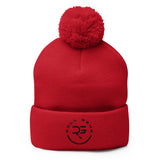 Roll Gear Beanie - Red, front view.