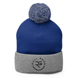 Roll Gear Beanie - Royal Heather Grey, front view.