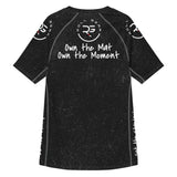 Roll Gear Tap Hype Short Sleeve Rash Guard – Black – Men’s, second back view, all-over print.