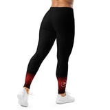 Roll Gear women's black and grey fade training spats with compression fit and moisture-wicking fabric.