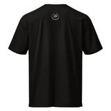 Roll Gear black heavyweight cotton t-shirt with graphic logo on back. Relaxed fit, drop shoulder.