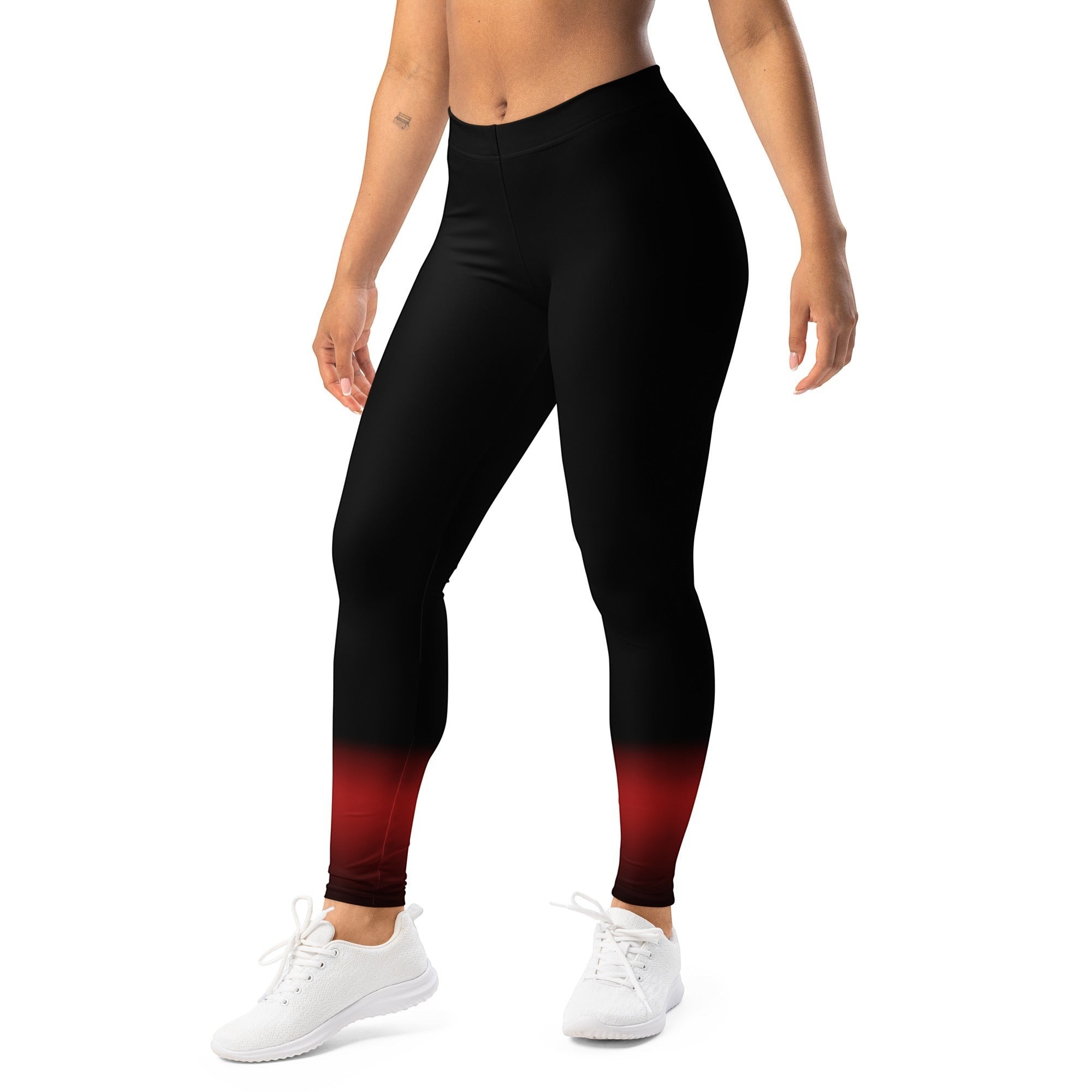 Roll Gear Black Fade Training Spats - Black/Grey, Women's, 4-way stretch compression fit.