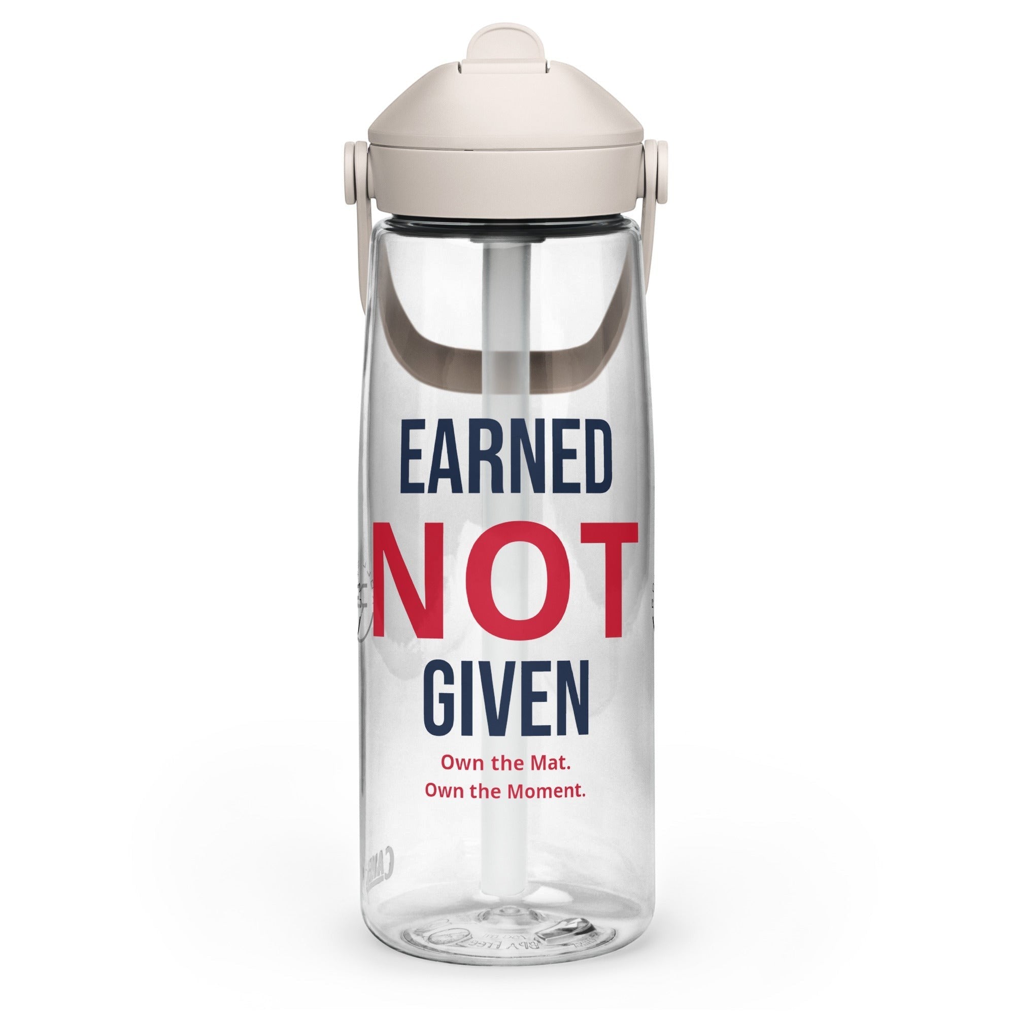 Roll Gear Earned Not Given Water Bottle – 25 oz, fourth colorway, front view.